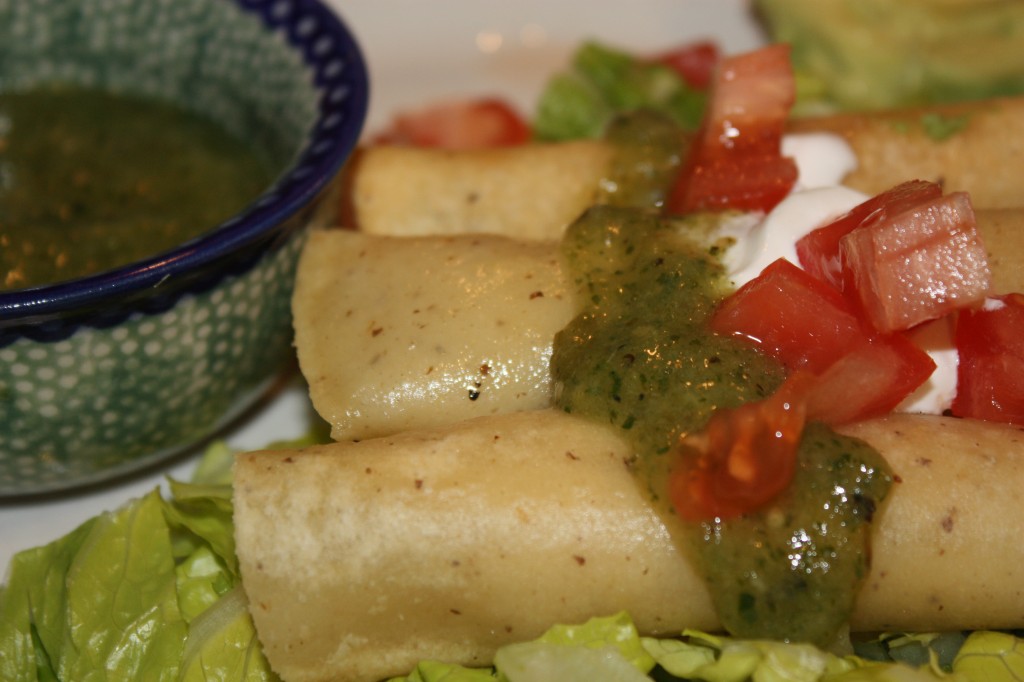 serve with taquitos