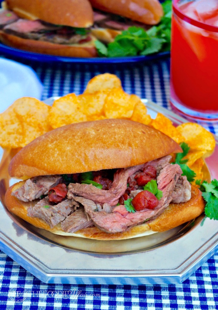 Mexican Style Steak Sandwich