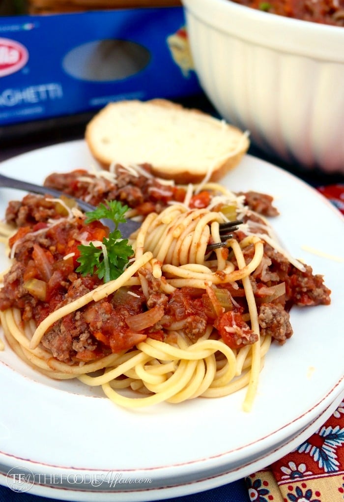 Barilla® Spaghetti With San Marzano Tomato And Meat Sauce 
