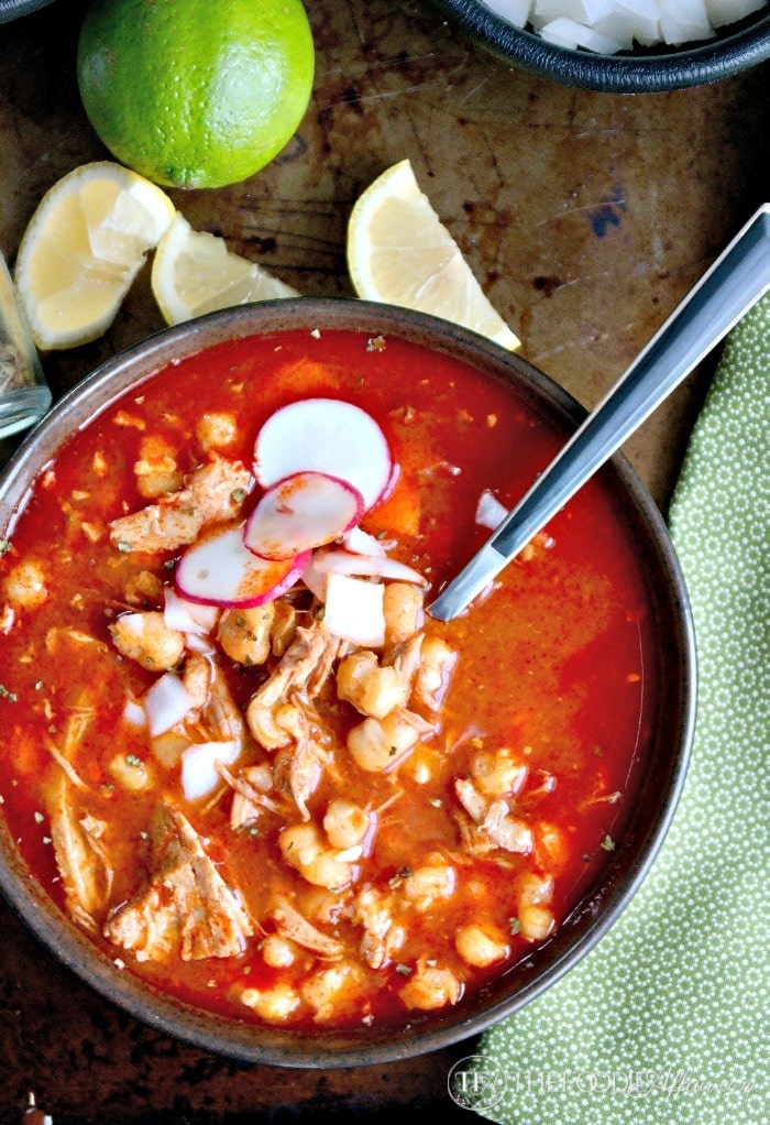 mexican soup pozole chicken