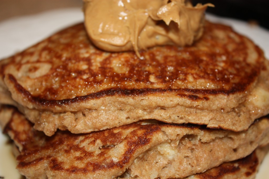 Oatmeal Banana Bread Pancakes - The Foodie Affair