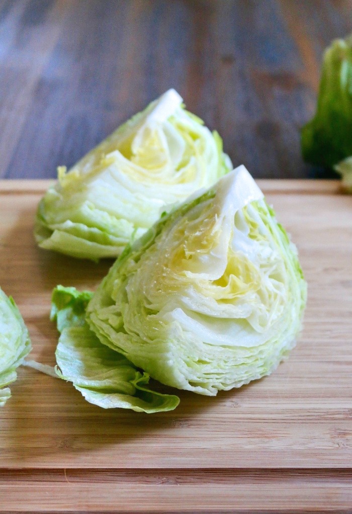 How to cut lettuce wedge