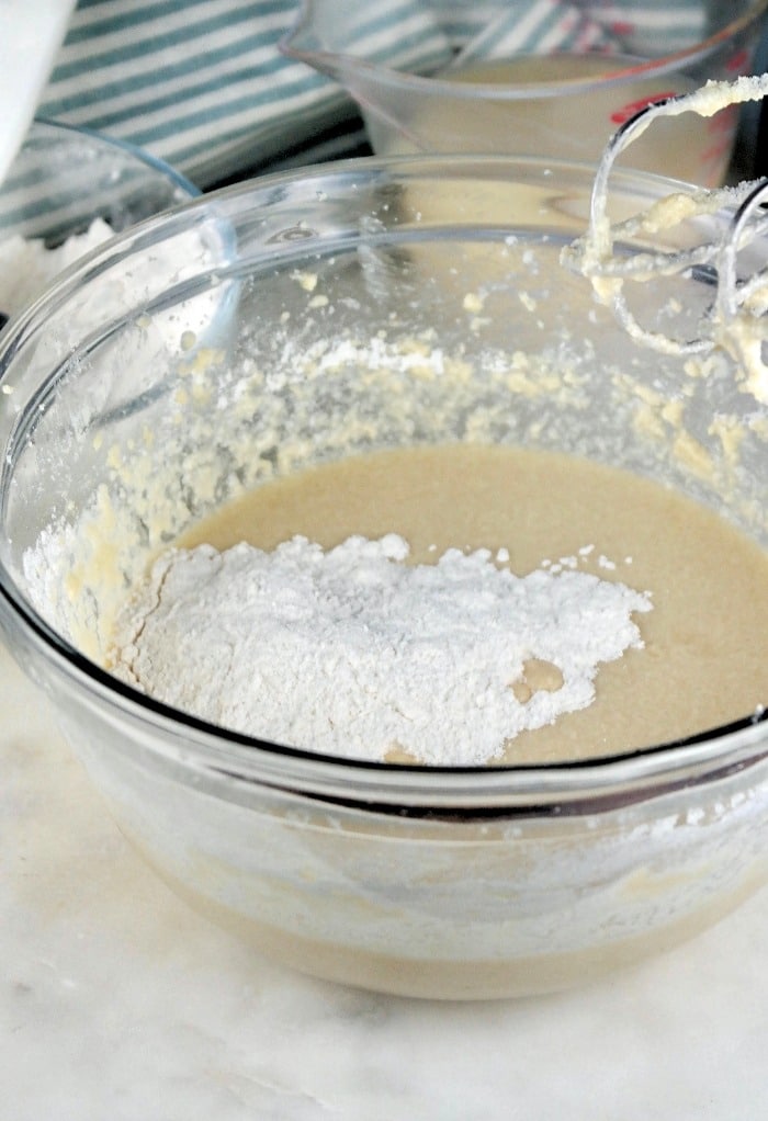 alternate buttermilk with dry mixture.
