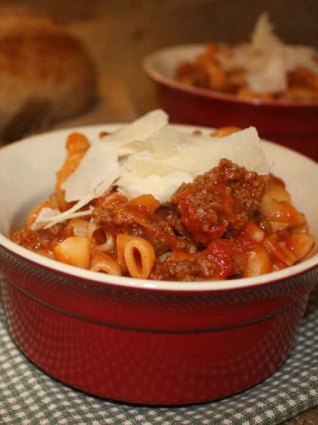 Macaroni and Beef Pasta Dish Story