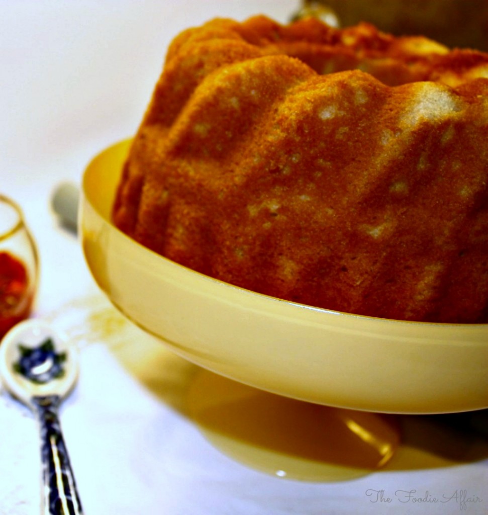 Pound Cake with Strawberry Sauce - The Foodie Affair