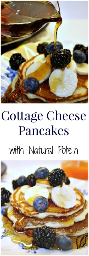 Cottage Cheese Pancakes are packed with natural protein that will keep you satisfied for hours! 