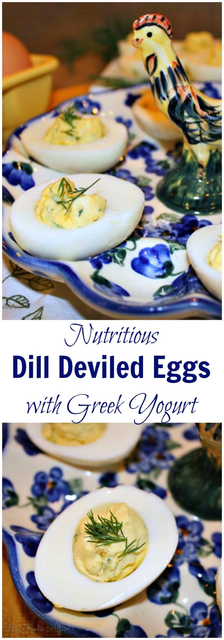 Dill Deviled Eggs with Greek Yogurt and Fresh Herbs
