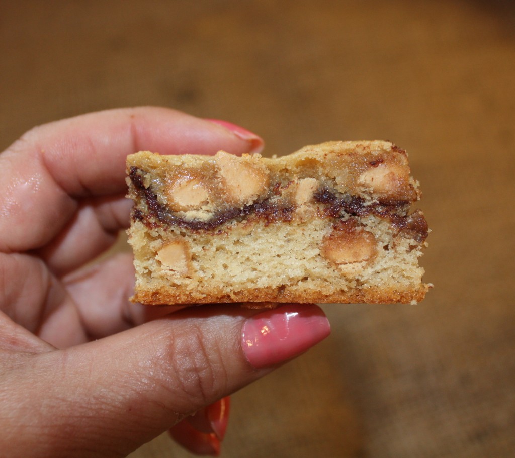 Peanut butter chocolate bar square