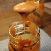 A spoonful of dulce de leche recipe.