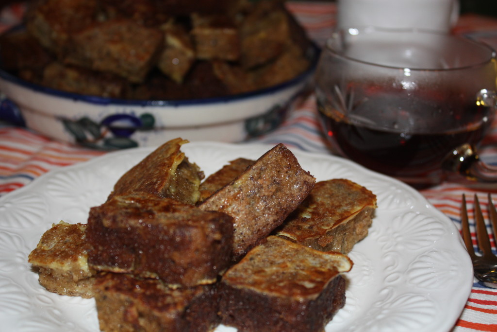 French toast, banana bread, leftovers, easy breakfast