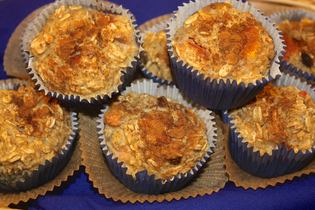 peach-banana-oatmeal-muffin-healthy-sugar-free