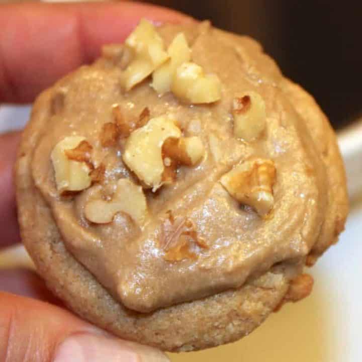 A hand holding Maple Walnut Cookies