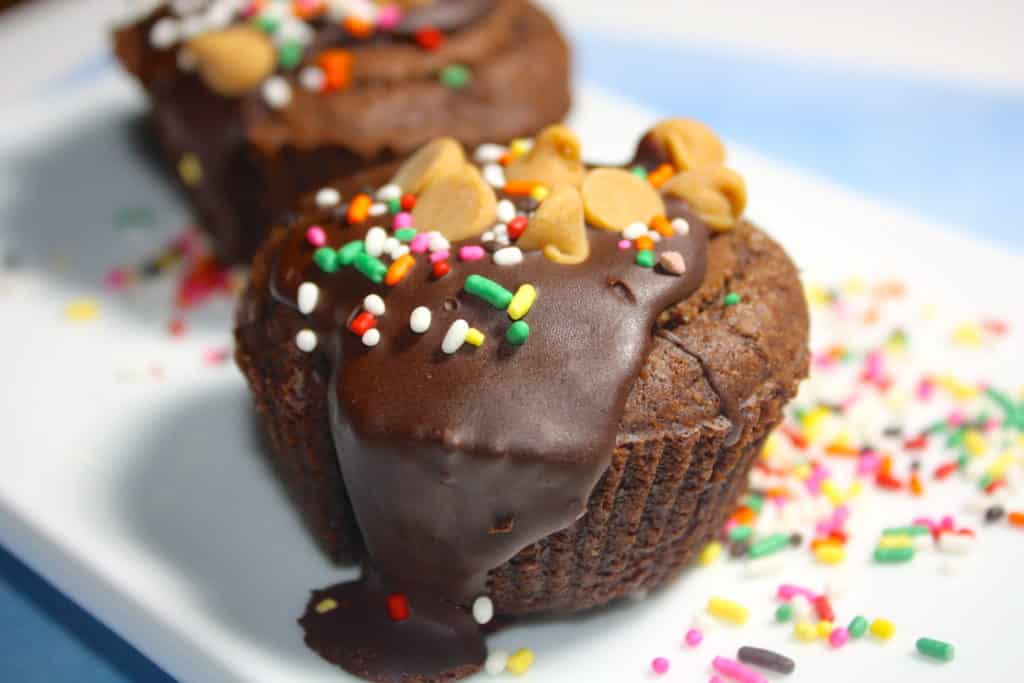 Brownie Cupcakes with Peanut Butter Cups