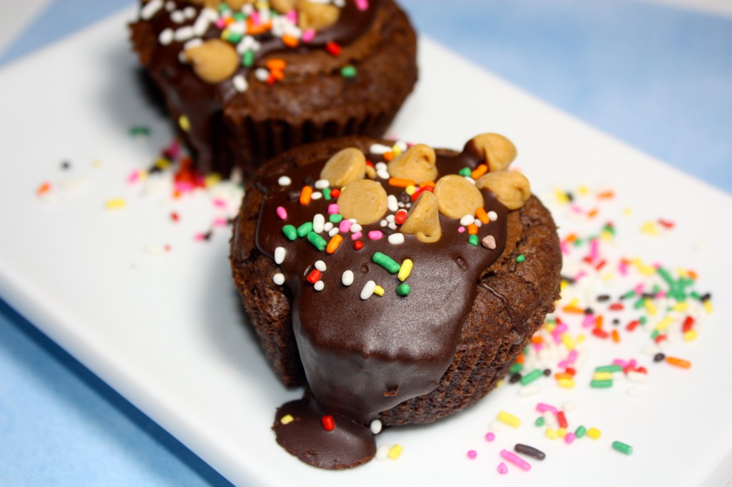 Brownie Cupcakes with Peanut Butter Cups