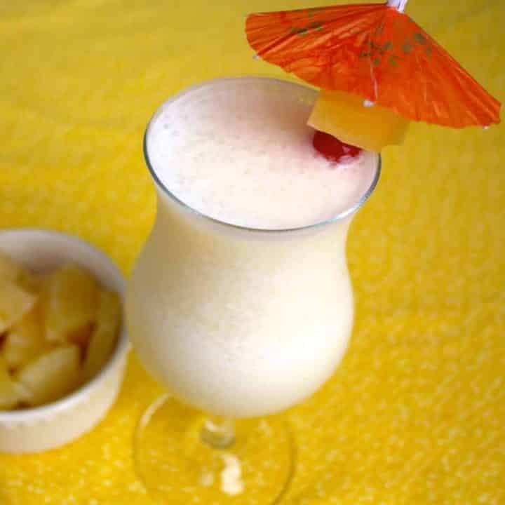 A favorite tropical cocktail, Pina Colada