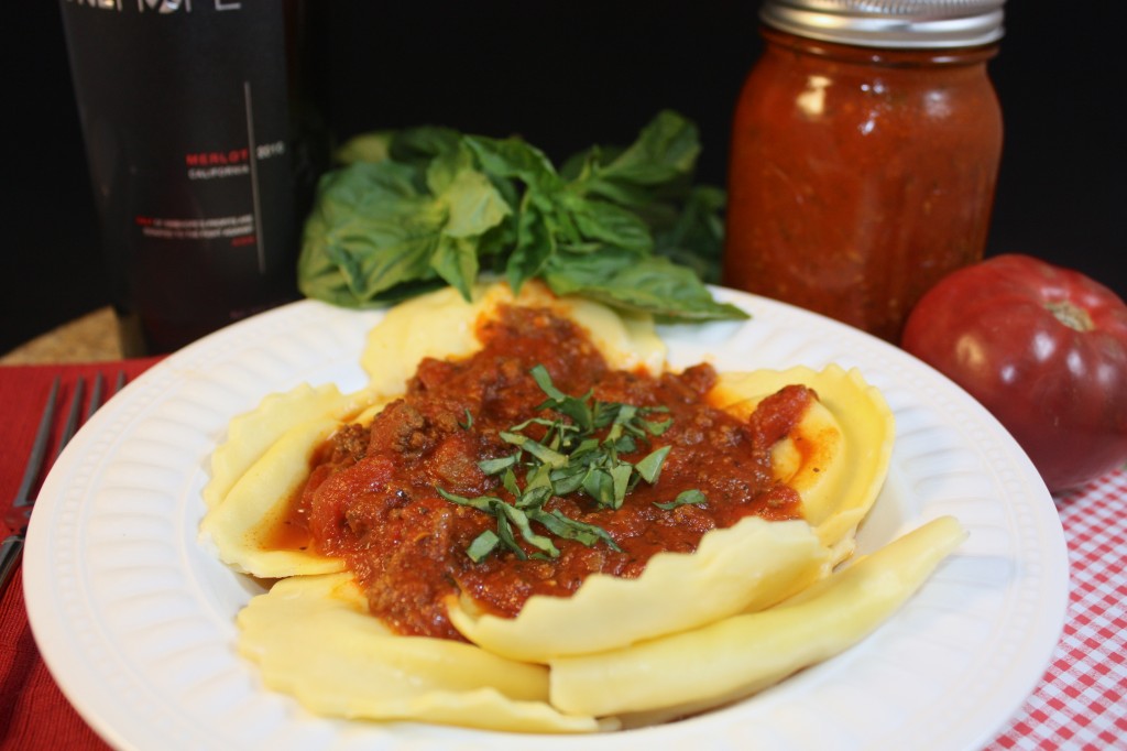 Meaty Crockpot Pasta Sauce with a delicious blend of simple spices #slowcooker #pasta #sauce | www.thefoodieaffair.com