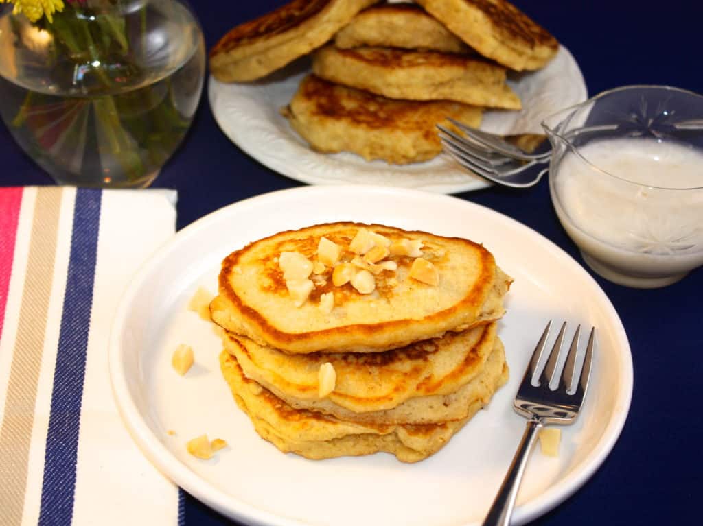 Macadâmia Panquecas - O Foodie Caso