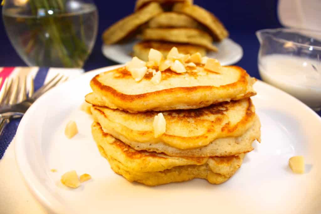 Macadamia Nut Pancakes - The Foodie Affair