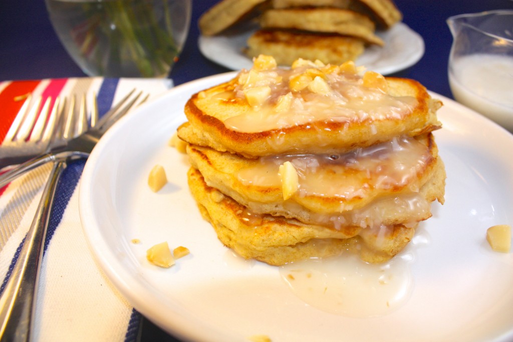 Macadamia Nut Pancakes - The Foodie Affair