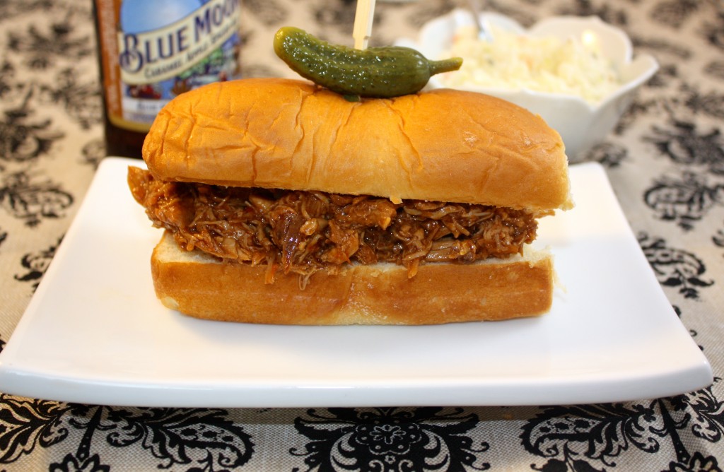 Shredded Crockpot BBQ Chicken - The Foodie Affair