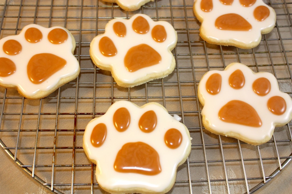 Paw Print Cut-Out Cookies - The Foodie Affair