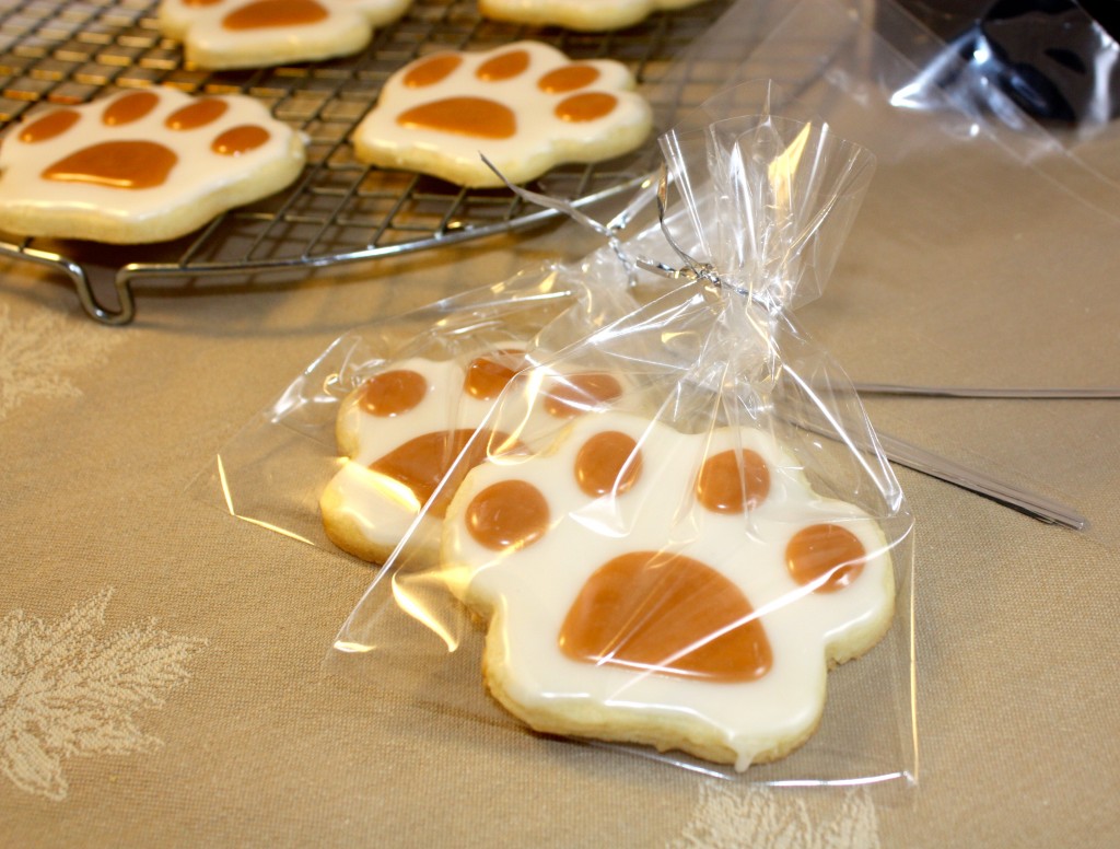 Paw Print Cut-Out Cookies - The Foodie Affair