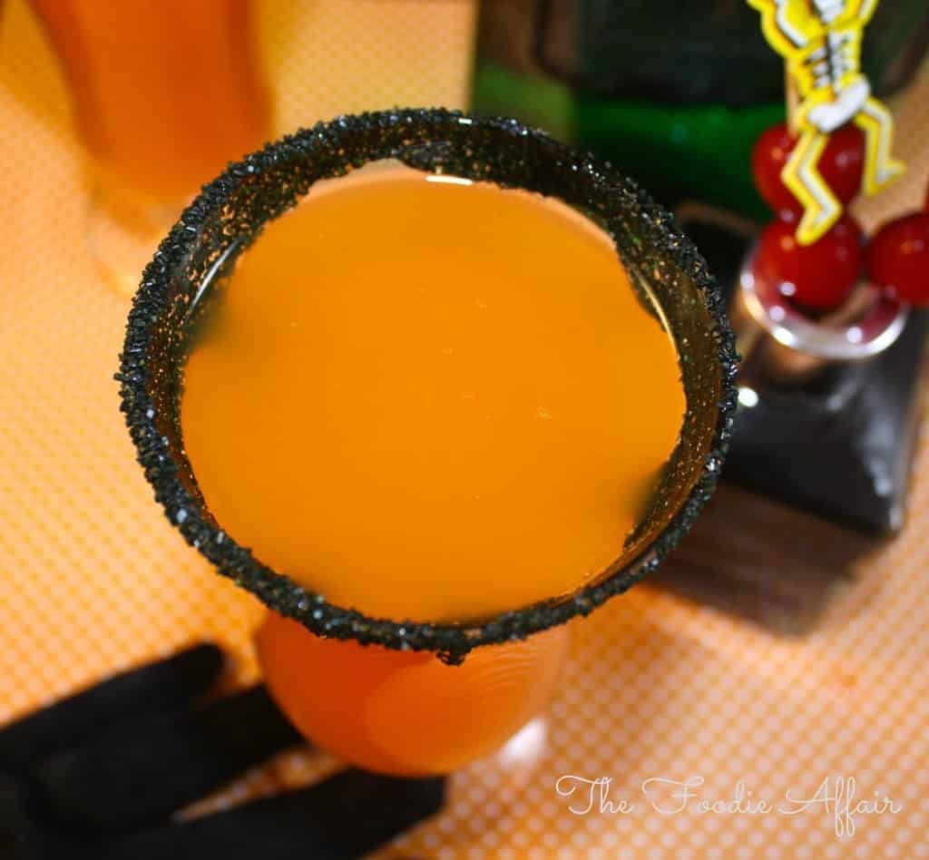 Orange Colored Halloween Cocktail 