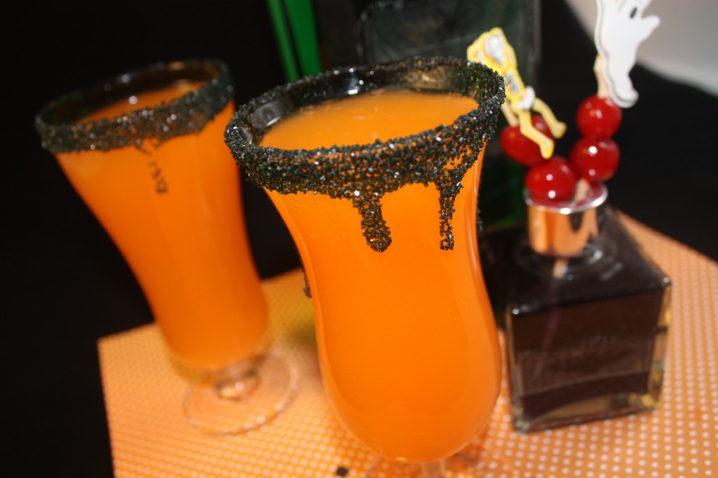 orange halloween cocktail 