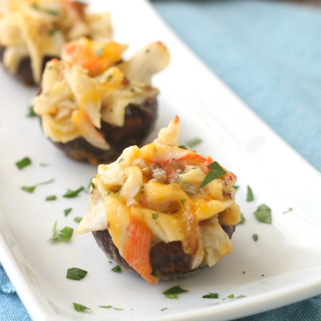 Crab Stuffed Mushrooms Without Breadcrumbs The Foodie Affair