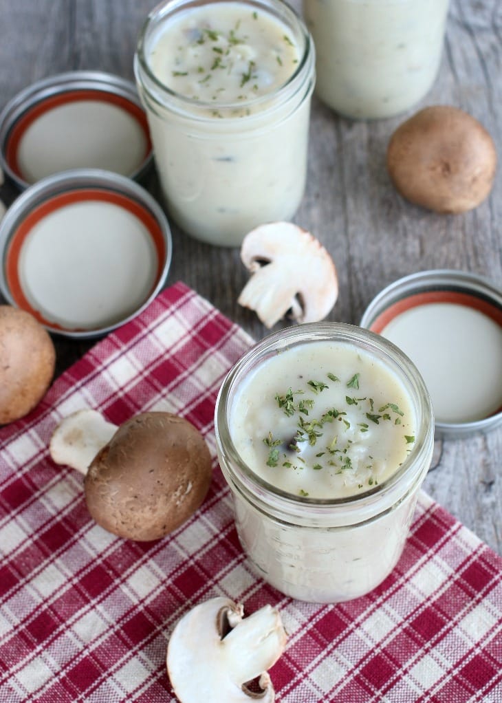 Cream of mushroom soup for homemade recipes.