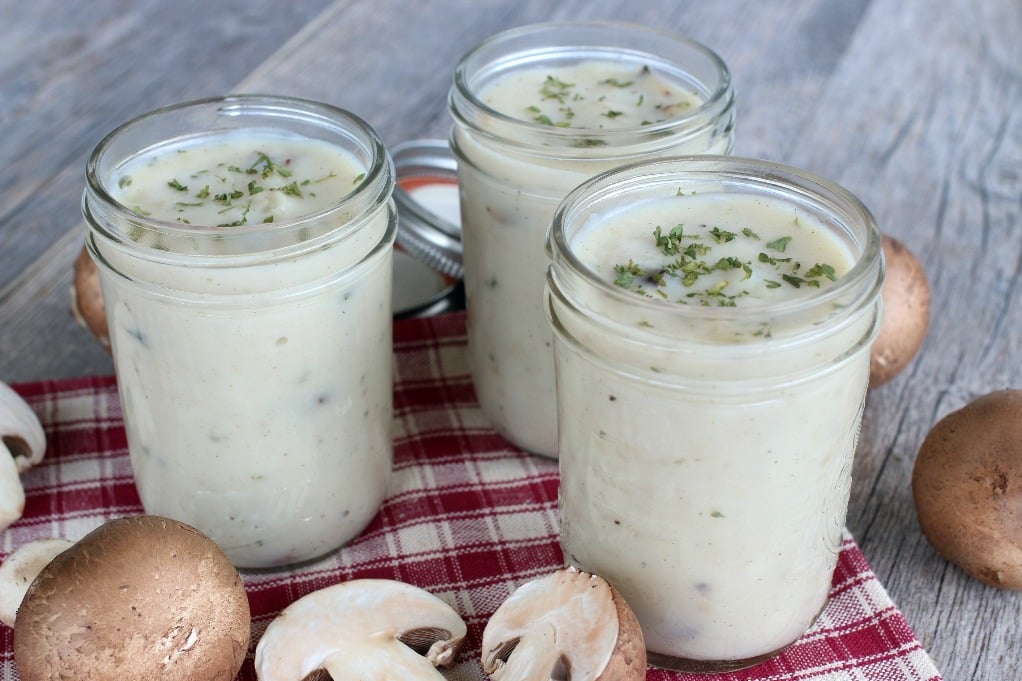 Making your own cream of mushroom soup is easy.