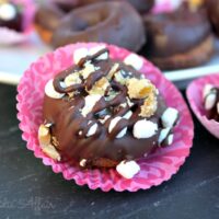 Rocky Road Mini Donuts - The Foodie Affair