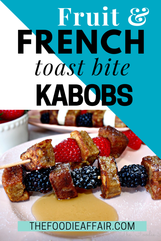 Breakfast never looked better! Fruit and French toast kabobs are perfect for bunch or breakfast.  #brunch #frenchtoast