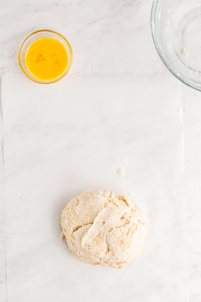 Pie dough ready to roll. 