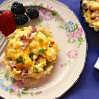 Eggs in a Nest single serving breakfast meal #Easter #brunch #egg | www.thefoodieaffair.com