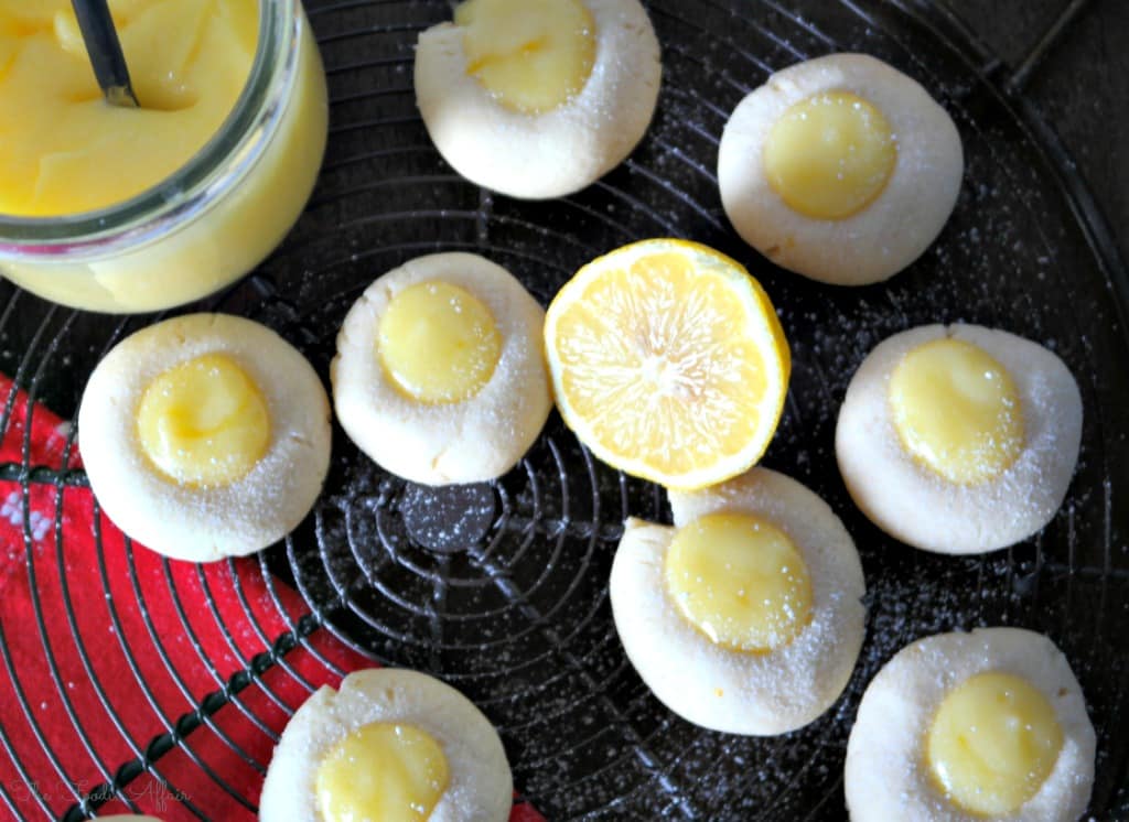 Lemon Curd Thumbprint Cookies