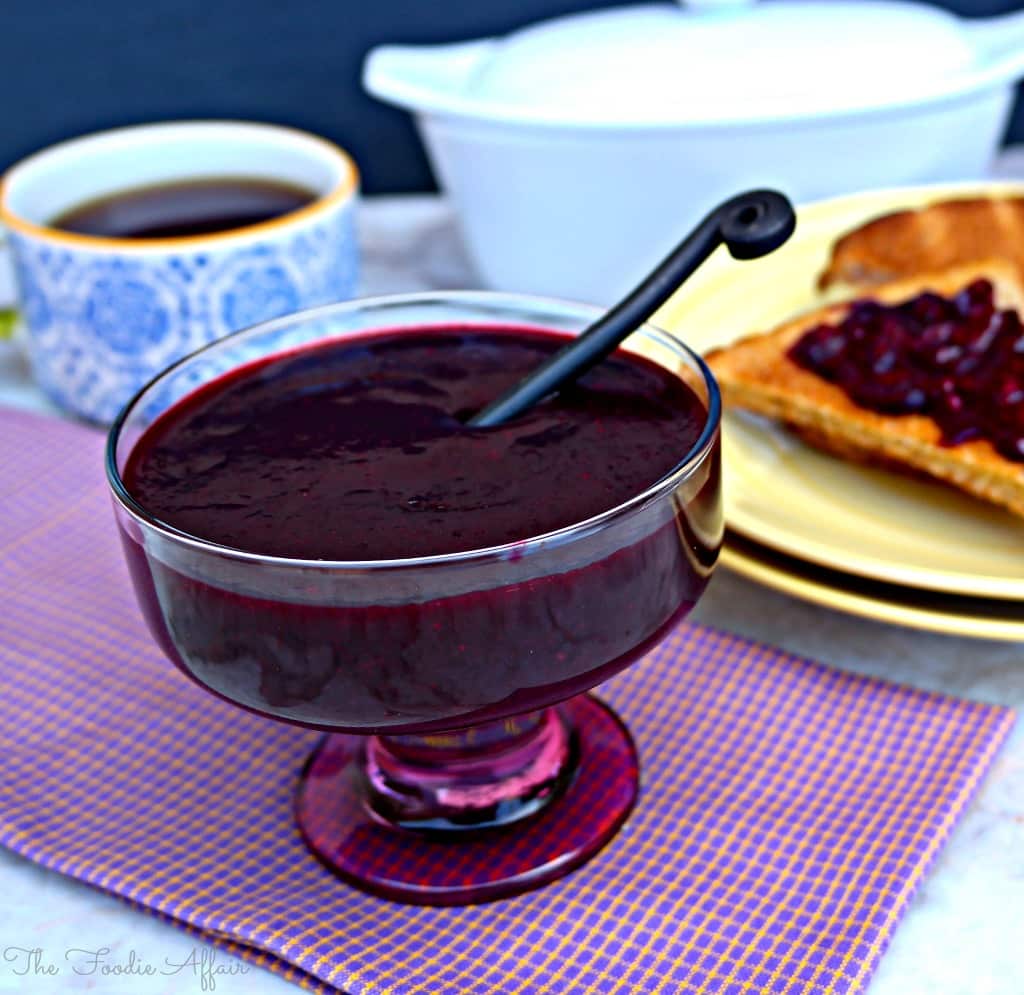 Homemade Berry Sauce made with three different fruits