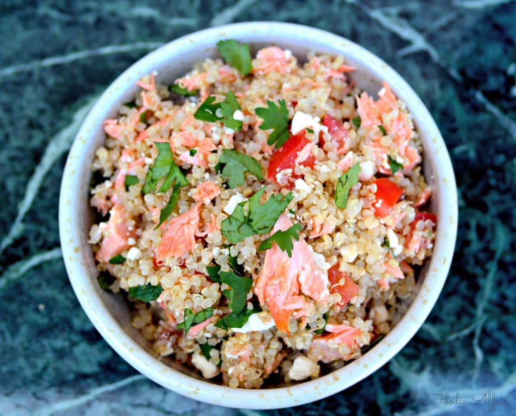 Quinoa Salmon Bowl - The Foodie Affair