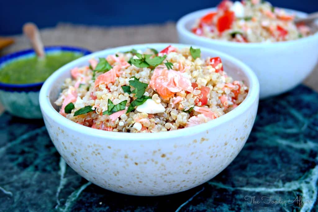 Quinoa Salmon Bowl - The Foodie Affair