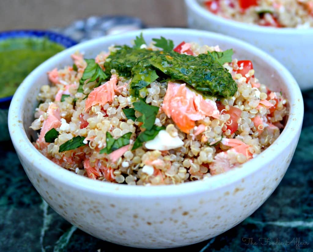 Quinoa Salmon Bowl - The Foodie Affair