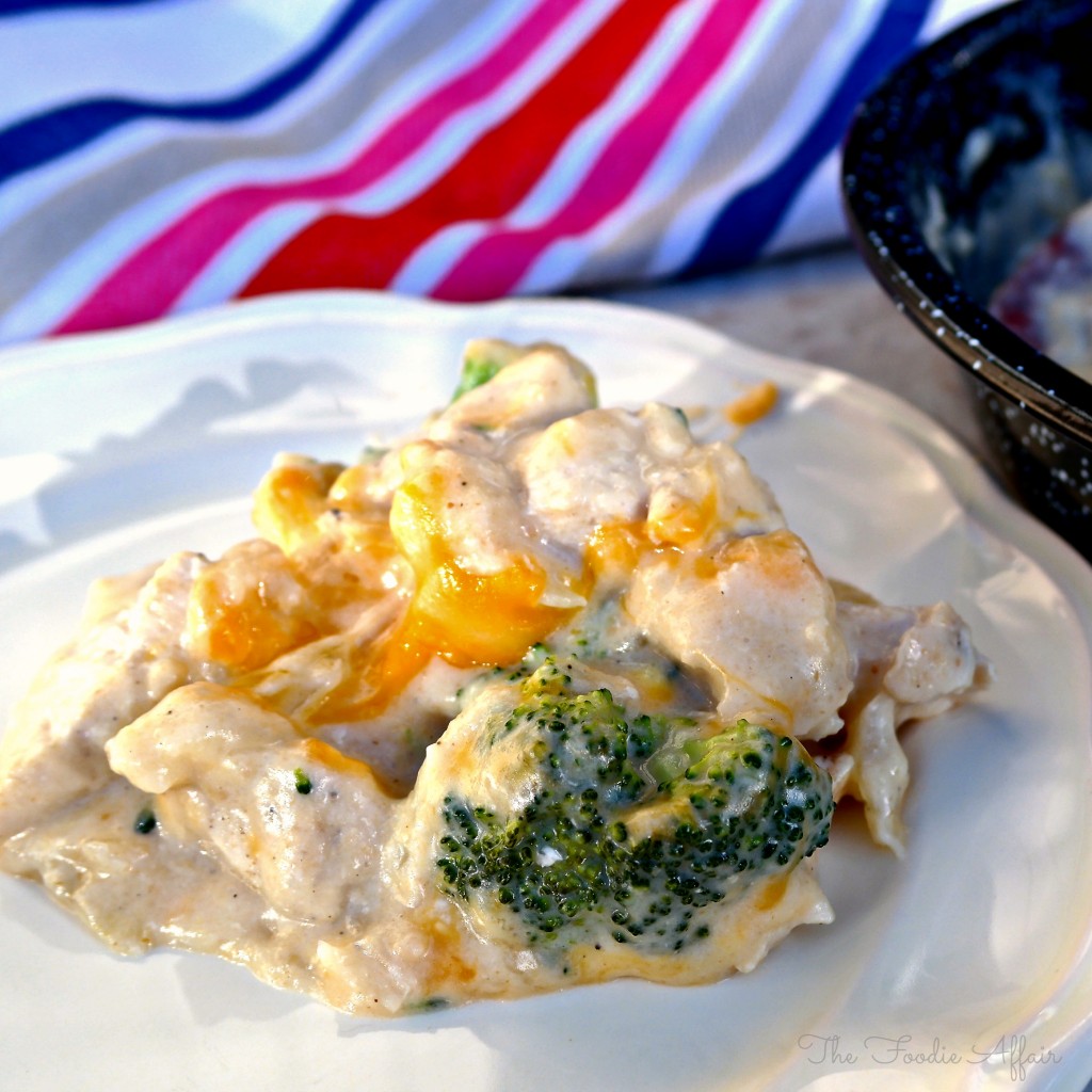 Cheesy Chicken and Broccoli Casserole - The Foodie Affair