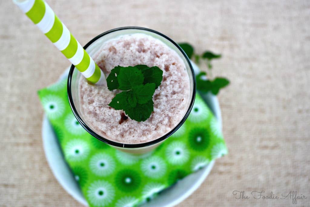 Chocolate Mint Protein Smoothie