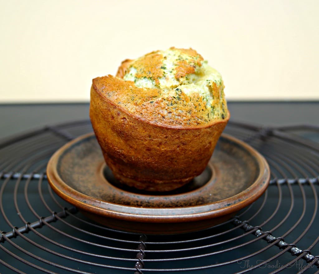 Simple Pesto and Parmesan Popovers are delicious on their own or can be a flavorful addition to any main dish!
