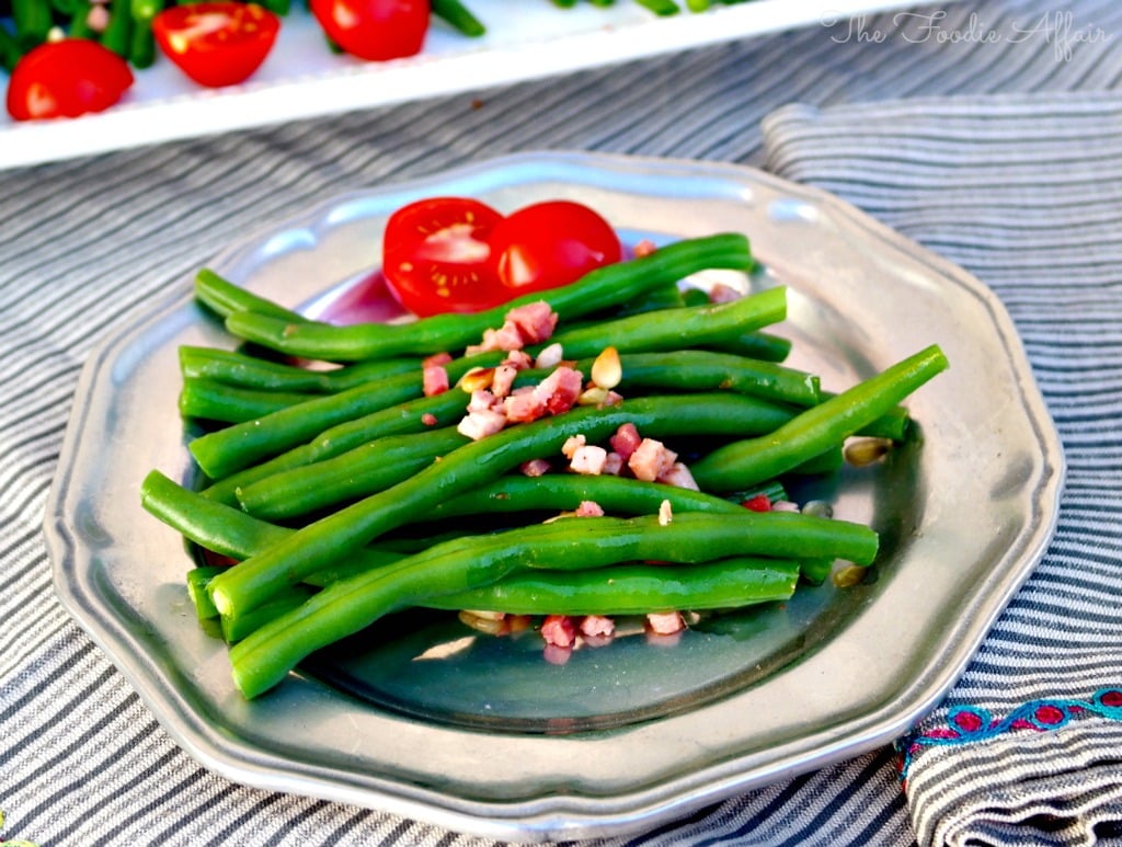 Fresh Green Bean Recipe with Prosciutto