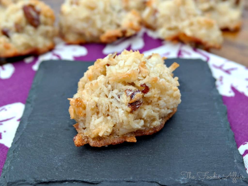 Maple Pecan Coconut Macaroons - The Foodie Affair