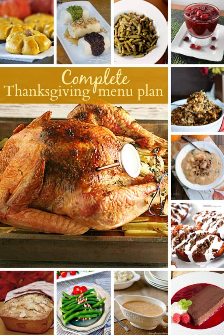 Thanksgiving Menu Plan