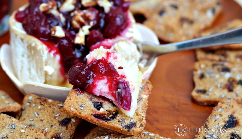Baked Brie with Cranberry Sauce - The Foodie Affair