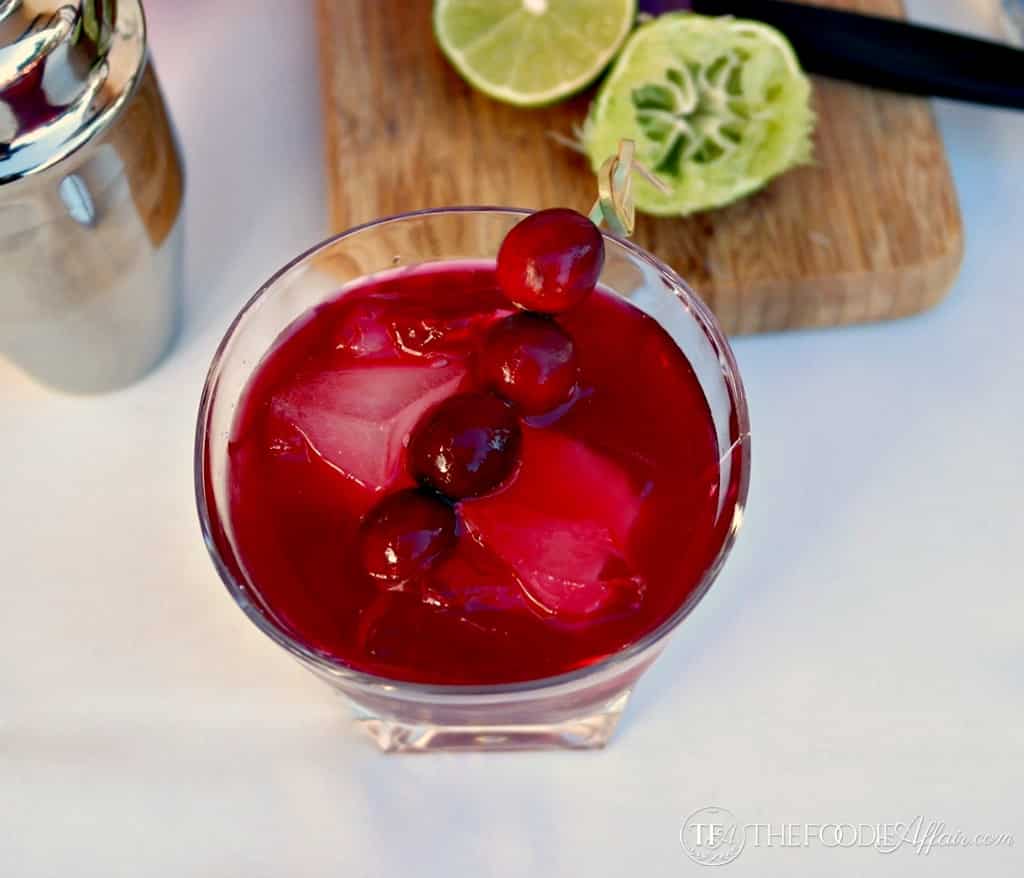 Cranberry Cosmopolitan Cocktail - The Foodie Affair