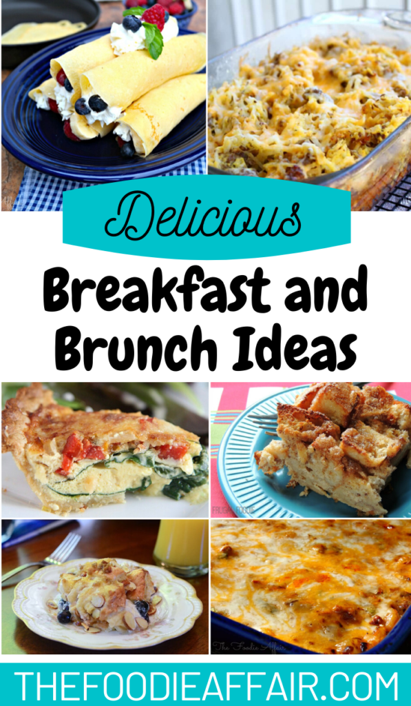 A variety of breakfast ideas for brunch