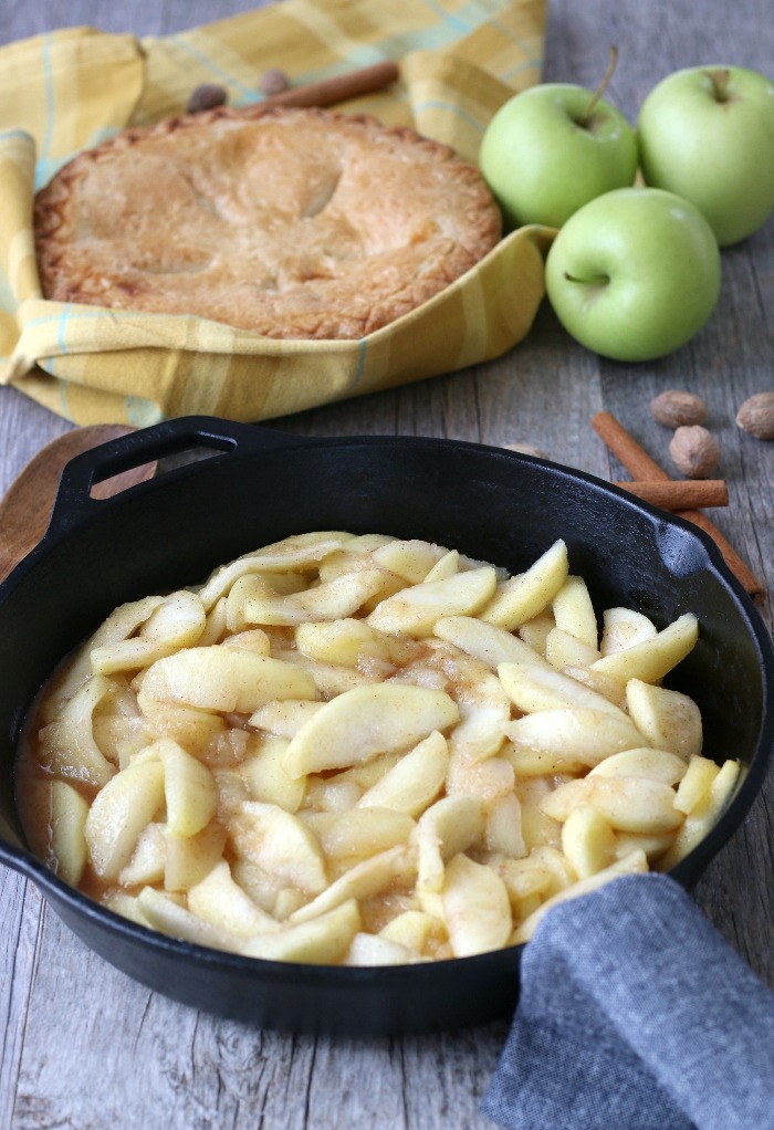 Here we see the finished freezer apple pie filling, once you learn how to freeze apple pie filling you'll never go back to canned!